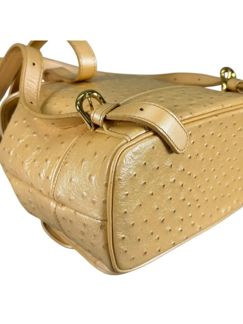 Versace Sunburst Leather Yellow Backpack Gold